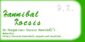 hannibal kocsis business card